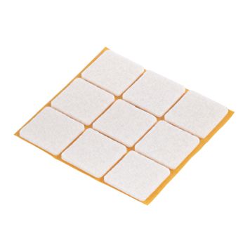 Huopatassu Fix-o-moll 25 x 25 mm valkoinen 9 kpl