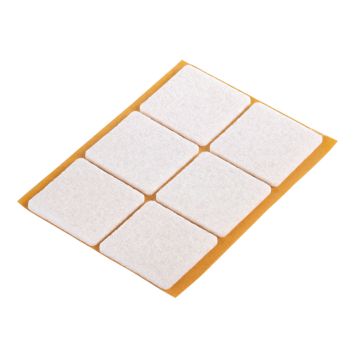 Huopatassu Fix-o-moll 32 x 32 mm valkoinen 6 kpl