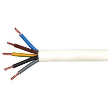 Muovikaapeli Kabelexpress H05VV-F 3x1,0 mm² valkoinen 10 m