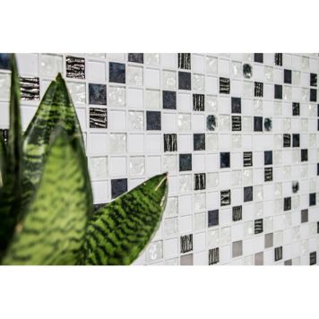 Tarramosaiikki Valkoinen 30 x 30 kiiltävä