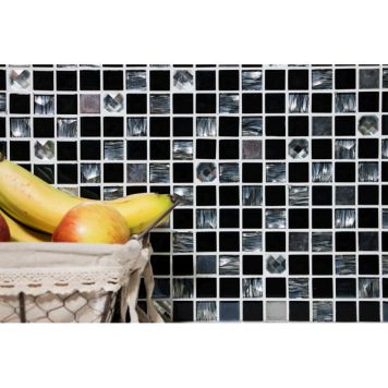 Tarramosaiikki Mix-Musta 30 x 30 cm