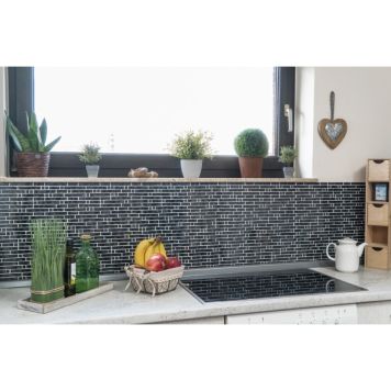 Mosaiikkilaatta Fliesen Crystal Chic musta 29,8 x 30,4 cm