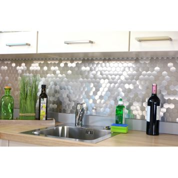 Tarramosaiikki Hexagon Metal