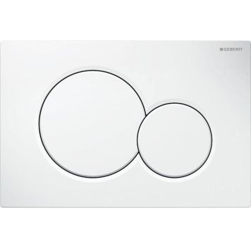 Huuhtelupainike Geberit Sigma01 Round valkoinen 24,6 x 16,4 cm