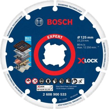 Timanttikatkaisulaikka Bosch X-Lock 125 mm