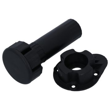 Kalustejalka Suki säädettävä 100 mm musta