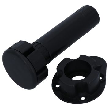 Kalustejalka Suki säädettävä 120 mm musta