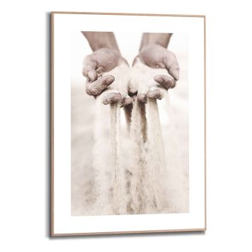 Sisustustaulu Reinders Slimframe Hands in Sand 50 x 70 cm