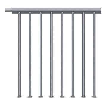 Reunakaide laajennussetti Dolle Atlanta- ja Dallas-portaille Helmenharmaa