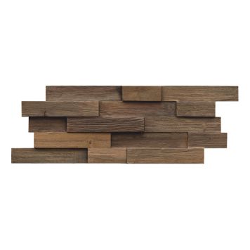 3D-seinäpaneeli Indo Teak FSC Charred 500 x 200 x 10-20 mm