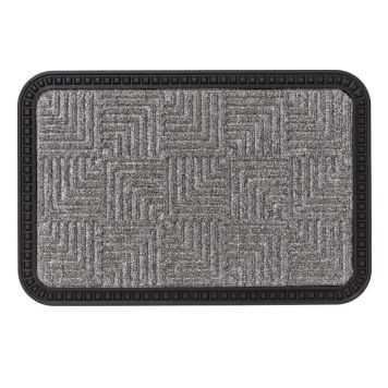 Kynnysmatto Astra Border Star harmaa 40 x 60 cm