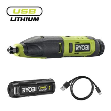 Kaiverrustaltta Ryobi USB Lithium RPC4-120G