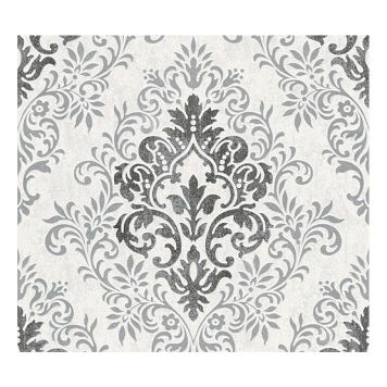 Kuitutapetti A.S. Creation Jette Ornamentti Musta-valkoinen