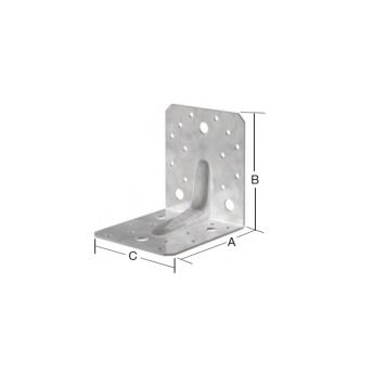 Kulmarauta Jaloteräs Vahvistettu 70 x 70 mm