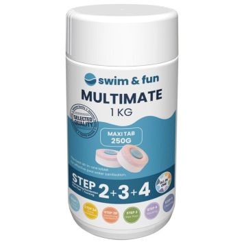 Yhdistelmätabletti Multimate Swim&Fun uima-altaalle 1 kg
