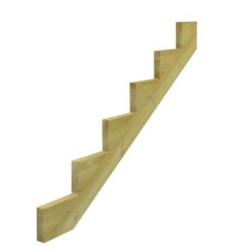 Porrasrunko Hortus 6-askelmaa Painekyllästetty  Vihreä