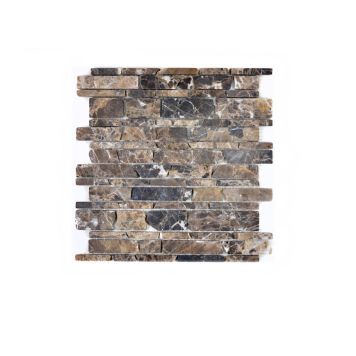 Mosaiikkilaatta Fliesen Brick Uni ruskea 27,5 x 30 cm