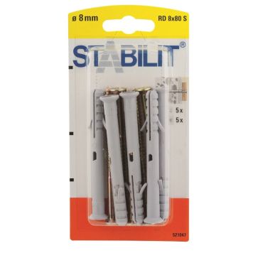 Välitulppa Ja Ruuvit 8 80 S Ruuvi 5,5x85