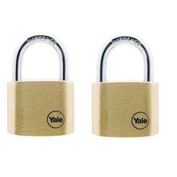 Riippulukko Yale Messinki 40 mm 2 kpl