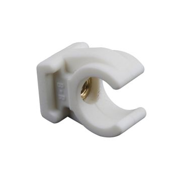 Putkenpidin Gelia 15 mm Valkoinen, 4 kpl