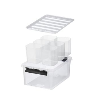 Säilytyslaatikko SmartStore 14 L Kirkas + 6 sisäosaa