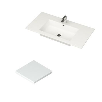 Työtaso Camargue Skärgård IQ ja Upotettava pesuallas norsunluunvalkoinen 50 cm