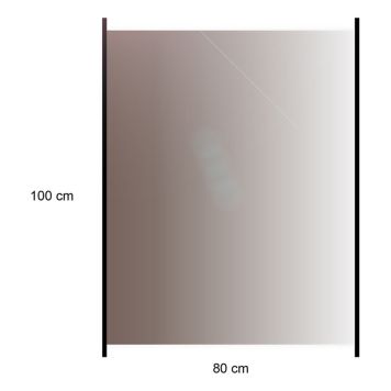 Lasikaide alumiinireunalla 80 x 100 cm