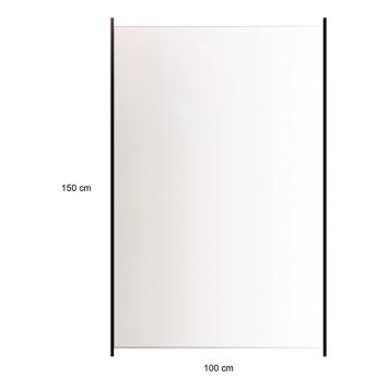 Lasikaide alumiinireunalla 150 x 100 cm kirkas