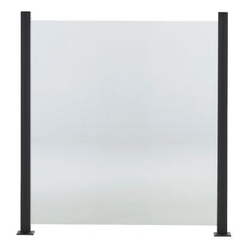 Lasikaide alumiinireunalla 100 x 90 cm kirkas