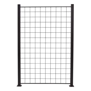 Aitasäleikkö lasipaneeliaitaan 150 x 100 cm antrasiitti