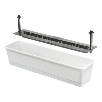 Parvekelaatikko Orthex altakasteleva valkoinen 75 cm