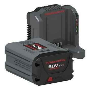 Akku 2Ah ja laturi Powerworks 60V