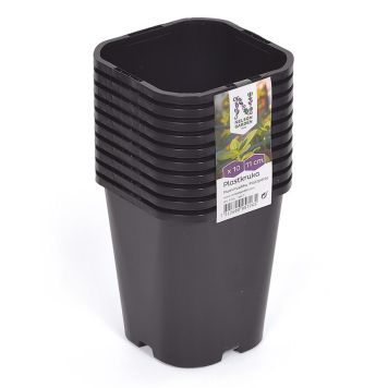 Muoviruukku neliö 11 cm 10 kpl