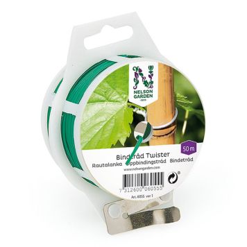 Rautalanka muovitettu rullassa 50 m