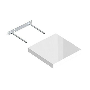 Seinähylly Regalux XL4 valkoinen korkeakiilto 3,8 x 23,5 x 23,5 cm