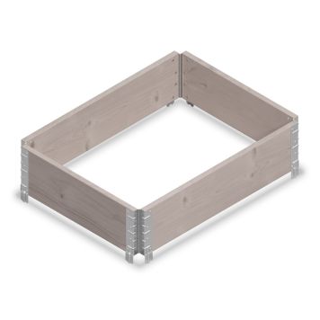 Lavakaulus 80 x 60 x 20 cm harmaa