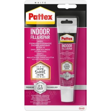 Akryyli Pattex Indoor Fill & Repair Valkoinen 50 ml