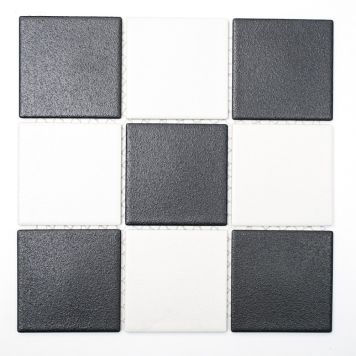 Liukuestelaatta 9,7 x 9,7 cm Mustavalkoinen