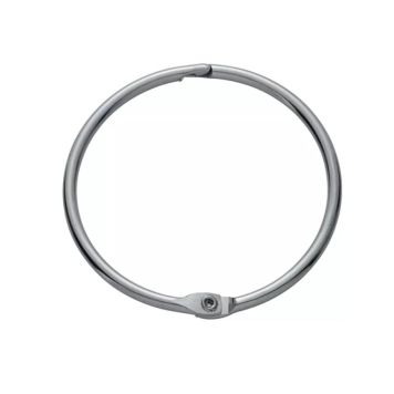 Suihkuverhorengas Diaqua Fares kromi Ø 5,5 cm 12 kpl/pkt