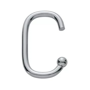 Suihkuverhorengas Diaqua Yara kromi 6,5 x 3,5 12 kpl/kpl