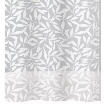 Suihkuverho Diaqua Peva Leaf harmaa/valkoinen 180 x 200 cm
