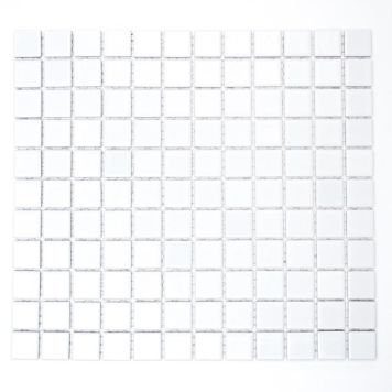 Mosaiikki Square Kiiltävä Valkoinen