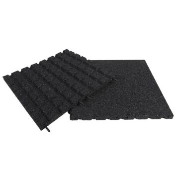 Kumilaatta Nordic Play 500 x 500 x 30 mm musta