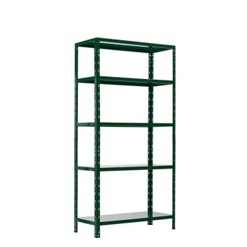 Metallihylly Regalux tummanvihreä 180 x 90 x 40 cm