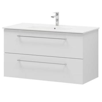 Kalustesetti Camargue Freja mattavalkoinen 100 cm