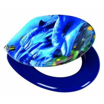 WC-istuinkansi Poseidon Sea Life 3D-efektillä