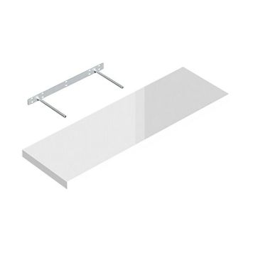 Seinähylly Regalux XL4 valkoinen korkeakiilto 3,8 x 23,5 x 79,5 cm