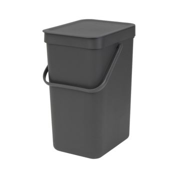 Roska-astia Brabantia Sort&Go 12 L Harmaa