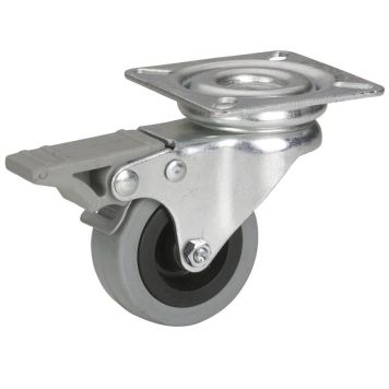 Kalustepyörä Stabilit Ø 50 x 19 mm, levy 60 x 60 mm