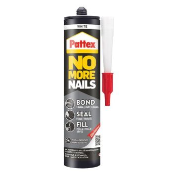 Liimatiivistemassa Pattex No More Nails Bond-Seal-Fill valkoinen 280 ml